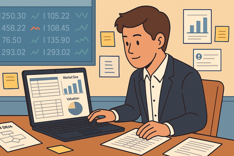 A 17-year-old intern working on financial models in a Wall Street office